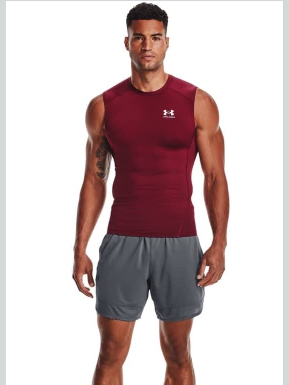 Under Armour Armour HeatGear Compression Sleeveless T-Shirt, size M